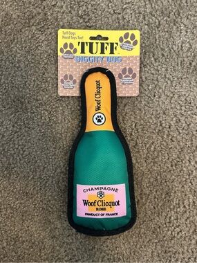 Haute Diggity Dog “Woof Clicquot Rosé” Champagne Dog Toy